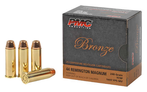 Ammunition PMC Ammunition Bronze 44Magnum PMC BRNZ 44MAG 240 TCSP 25/500 • Model: Bronze